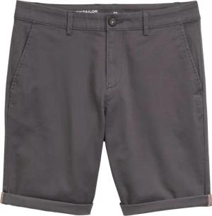 TOM TAILOR Herren Slim Chino Shorts, schwarz, Uni, Gr. 30
