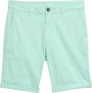 TOM TAILOR Herren Slim Chino Shorts, grün, Uni, Gr. 30