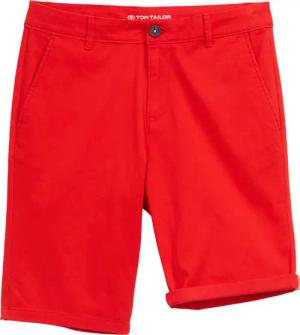 TOM TAILOR Herren Slim Chino Shorts, rot, Uni, Gr. 40