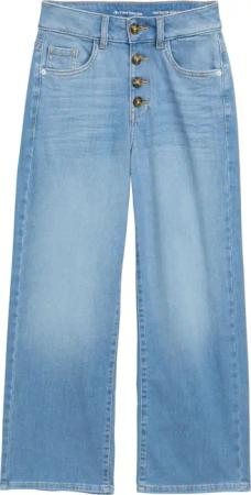 TOM TAILOR Damen TTNELMA CULOTTE Jeans, blau, Uni, Gr. 30/28