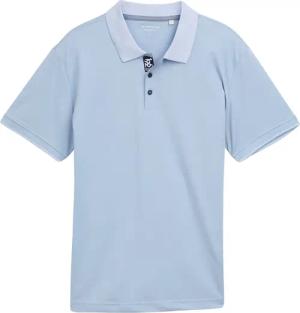 TOM TAILOR Herren Basic Jersey Poloshirt, blau, Uni, Gr. XXXL