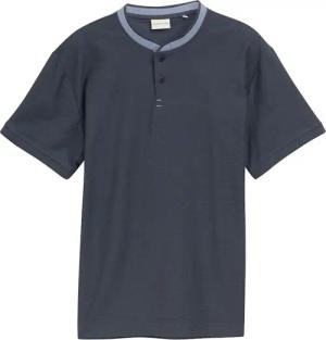TOM TAILOR Herren Poloshirt mit Stehkragen, grau, Uni, Gr. XL
