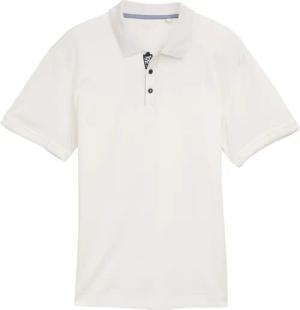 TOM TAILOR Herren Basic Jersey Poloshirt, weiß, Uni, Gr. XXXL