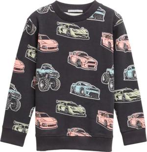 TOM TAILOR Jungen Sweatshirt mit Allover-Print, grau, Gemustert, Gr. 116/122