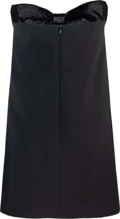 self-portrait - Strapless Black Mini Dress - Größe 8 - schwarz
