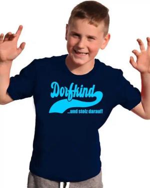 coole-fun-t-shirts Print-Shirt DORFKIND und stolz darauf ! T-Shirt Kinder + Erwachsene