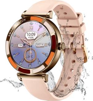 walkbee Smartwatch, Fitness Tracker Uhr für Damen Herren mit Anruffunktion Smartwatch (4.0 cm/1,27''-Voll-Touch-Farbdisplay Zoll) Fitness Tracker Armbanduhr mit Blutsauerstoff,Blutdruck,Herzfrequenz,Frauengesundheit, Schrittzähler, Atemtraining, Musiksteu