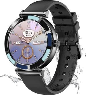 walkbee Smartwatch, Fitness Tracker Uhr für Damen Herren mit Anruffunktion Smartwatch (4.0 cm/1,27''-Voll-Touch-Farbdisplay Zoll) Fitness Tracker Armbanduhr mit Blutsauerstoff,Blutdruck,Herzfrequenz,Frauengesundheit, Schrittzähler, Atemtraining, Musiksteu
