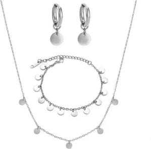 Kim Johanson Schmuckset Plättchen, 3 teiliges Set