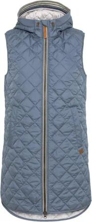 camel active Longweste Lange Steppweste aus recyceltem Polyester