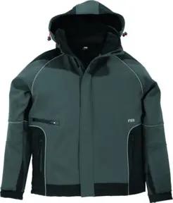 FHB WALTER Softshell-Jacke grau-schwarz Gr. 2XL
