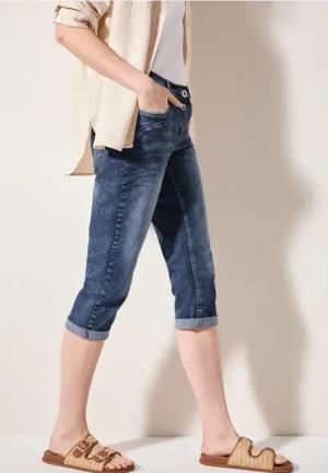 Cecil Damen 3/4 Jeans in Blau, Gr: 36