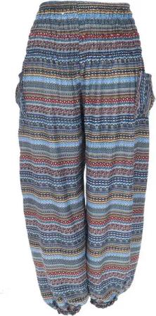 Guru-Shop Relaxhose Luftige Pluderhose, Sommerhose, Yogahose -.. Ethno Style, alternative Bekleidung