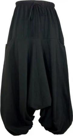 Guru-Shop Relaxhose Haremshose Pluderhose, Unisex Pumphose,.. Ethno Style, alternative Bekleidung