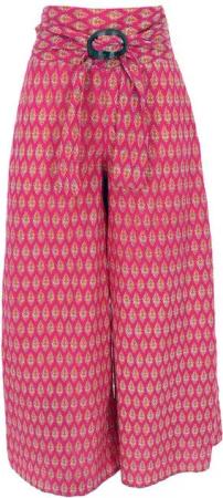 Guru-Shop Relaxhose Luftige Sommerhose mit Kokosschnalle, Boho.. alternative Bekleidung