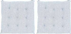 VINNEMEIER GmbH Textil- und Schuhimport Sitzkissen Stuhlauflagen 9-Punktesteppung 40x40x5cm, mit Befestigungsbänder, für Innen und Außen