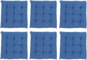 VINNEMEIER GmbH Textil- und Schuhimport Sitzkissen Stuhlauflagen 9-Punktesteppung 40x40x5cm, mit Befestigungsbänder, für Innen und Außen