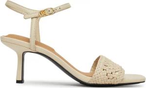 Tommy Hilfiger Sandalen Crochet Lthr Kitten Sandal FW0FW08587 Beige