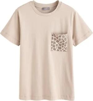 Next T-Shirt T-Shirt aus 100 % Baumwolle mit verzierter Tasche (1-tlg)