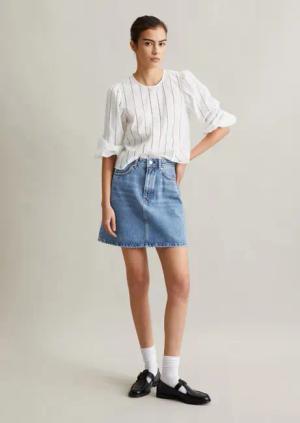 Jeans-Minirock regular