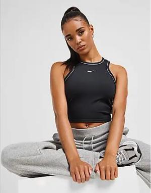 Nike Training Swoosh Crop Tank Top - Damen, Black
