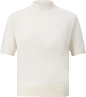 Anine Bing - Kurzarmpullover Monique mit Kaschmir - Größe M - creme