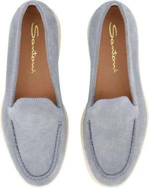 Santoni Loafer - Dames Yalta Loafer Blauw - Gr. 39,5 (EU) - in Blau - für Damen