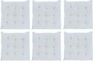 VINNEMEIER GmbH Textil- und Schuhimport Sitzkissen Stuhlauflagen 9-Punktesteppung 40x40x5cm, mit Befestigungsbänder, für Innen und Außen