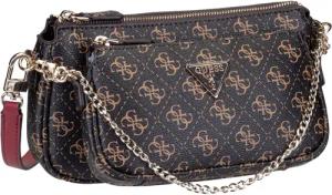 Guess Noelle Double Pouch 79710 in Braun (1.4 Liter), Umhängetasche
