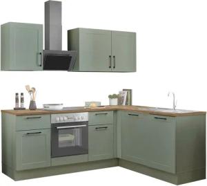 BASIC by Balculina Winkelküche Marsi, Stellmaße 220x175 cm, wahlweise mit E-Geräten, Soft-Close-Funktion