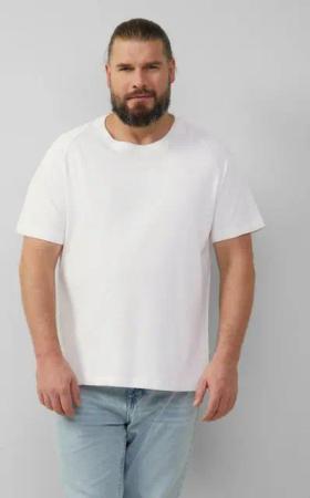 s.Oliver Kurzarmshirt Raglan-Shirt mit Flammgarnstruktur