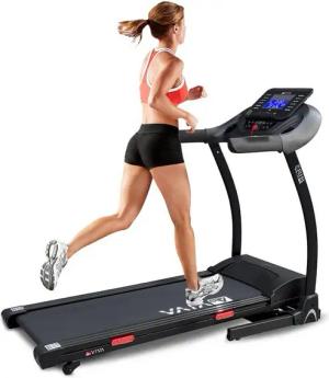 AsVIVA Laufband T16 Klappbares Laufband mit Bluetooth, 15 % Steigung & 3,5 PS Motor, Baujahr 2024, USB & MP3 Anschluss, Lautsprecher