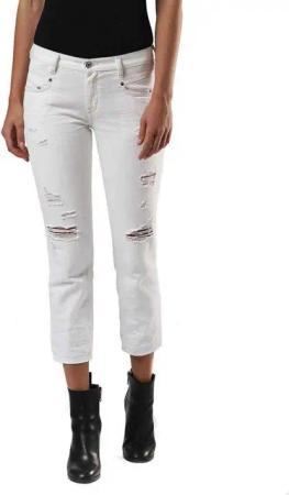 Diesel Straight-Jeans Diesel Belthy-Ankle 0680K Damen Jeans Hose Slim Straight