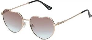 BEZLIT Eyewear Sonnenbrille Herz Form Designer Damen Sonnenbrille (1-St) mit lila-braun, blau-rot, grün-rosa, braun-blau und blau-rosa Linsen