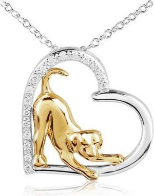 Schmuck-Elfe Kette mit Anhänger Hund Doggy Love, 925 Sterling Silber