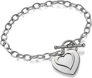 Schmuck-Elfe Silberarmband Herz Romantic Classic, 925 Silber