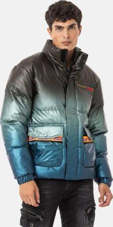 Cipo & Baxx Winterjacke "Jacke", ohne Kapuze, mit Farbverlauf-Muster