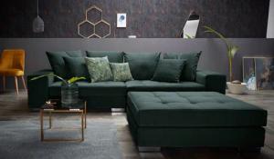 INOSIGN Big-Sofa "Vale", mit Steppung im Sitzbereich, Federkern und Zierkissen