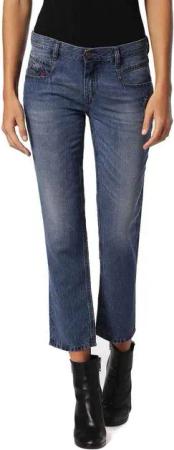 Diesel Straight-Jeans Diesel Belthy-Ankle 0684R Damen Jeans Hose Slim Straight