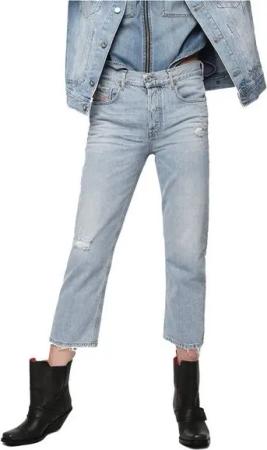 Diesel Straight-Jeans Diesel Aryel 080AF Damen Jeans Hose Straight