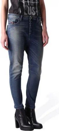 Diesel Boyfriend-Jeans Diesel Eazee 0666P Stretch Damen Jeans Hose Boyfriend