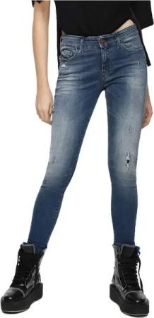 Diesel Straight-Jeans Diesel Slandy 084MU Damen Jeans Slim Straight