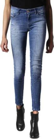 Diesel Straight-Jeans Diesel Slandy 084IM Damen Jeans Slim Straight