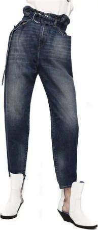 Diesel Straight-Jeans Diesel D-Vizons 089AR Damen Paperbag Jeans Straight