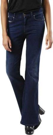 Diesel Bootcut-Jeans Diesel Sandy-B 0858A Damen Jeans Hose Slim Bootcut