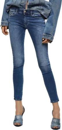 Diesel Straight-Jeans Diesel Slandy-Low 084NM Damen Jeans Slim Straight