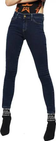 Diesel Straight-Jeans Diesel Slandy-Zip 083AM Damen Jeans Slim Straight