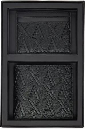 Armani Exchange Geldbörse und Kartenetui Set XM001273 AF12133 UC001 Schwarz