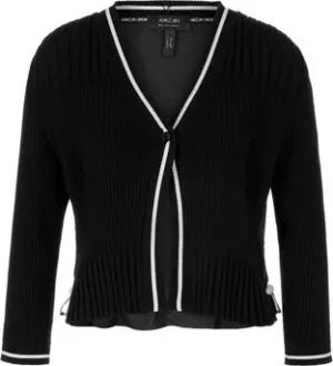 Marc Cain Shirtweste Kontrast-Strickjacke - Regular Fit