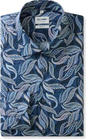 OLYMP Level Five, Business Hemd, body fit, Blau, Extra langer Arm, Kent, 40